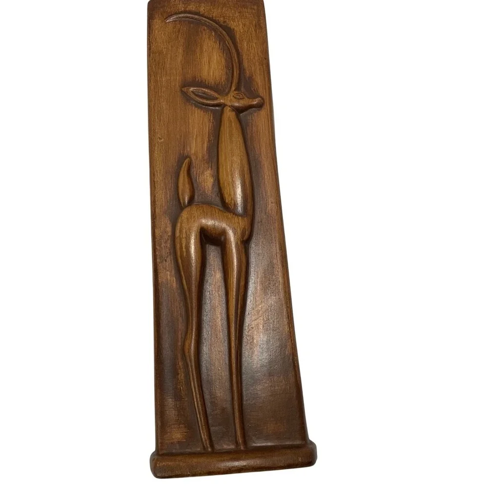 Vintage Maddox of California Deer Wall Pocket Vase MCM Tiki Atomic‎ Ranch